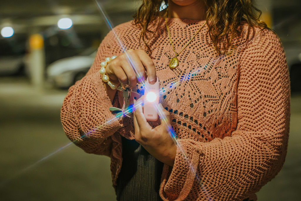 Birdie 3.0 built-in flashlight lighting the way