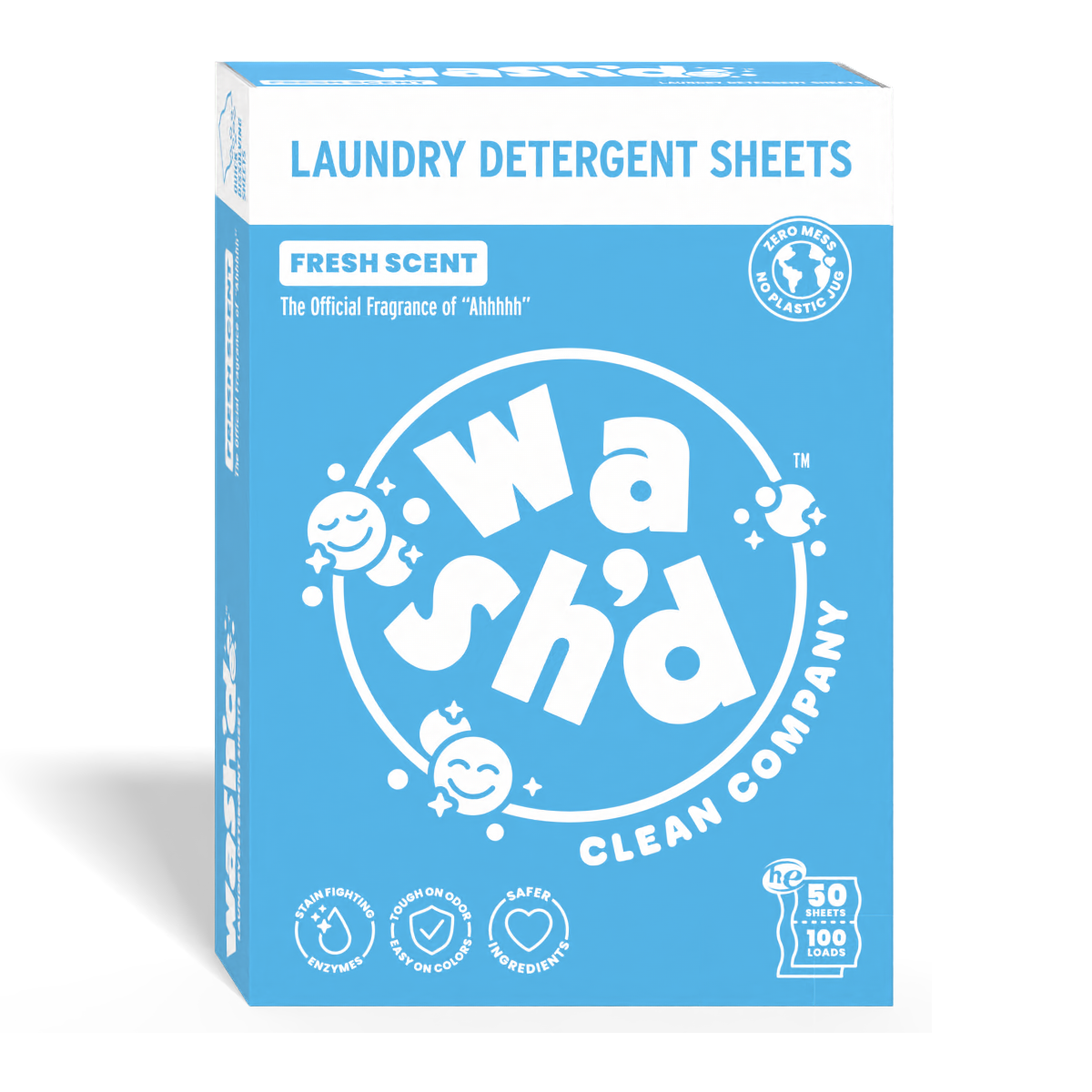 Wash'd Fresh Scent detergent sheets