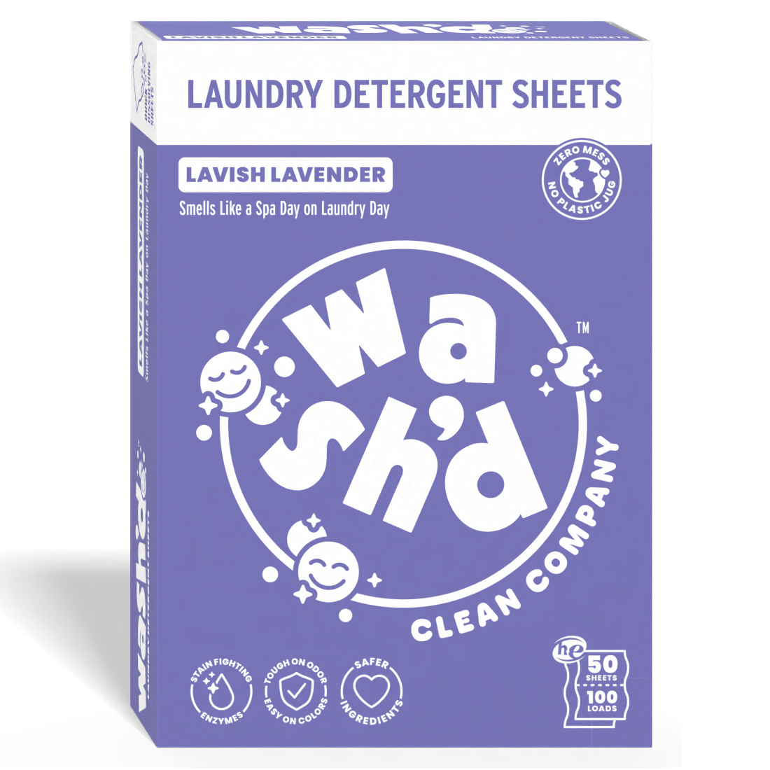 Wash'd Lavender detergent sheets