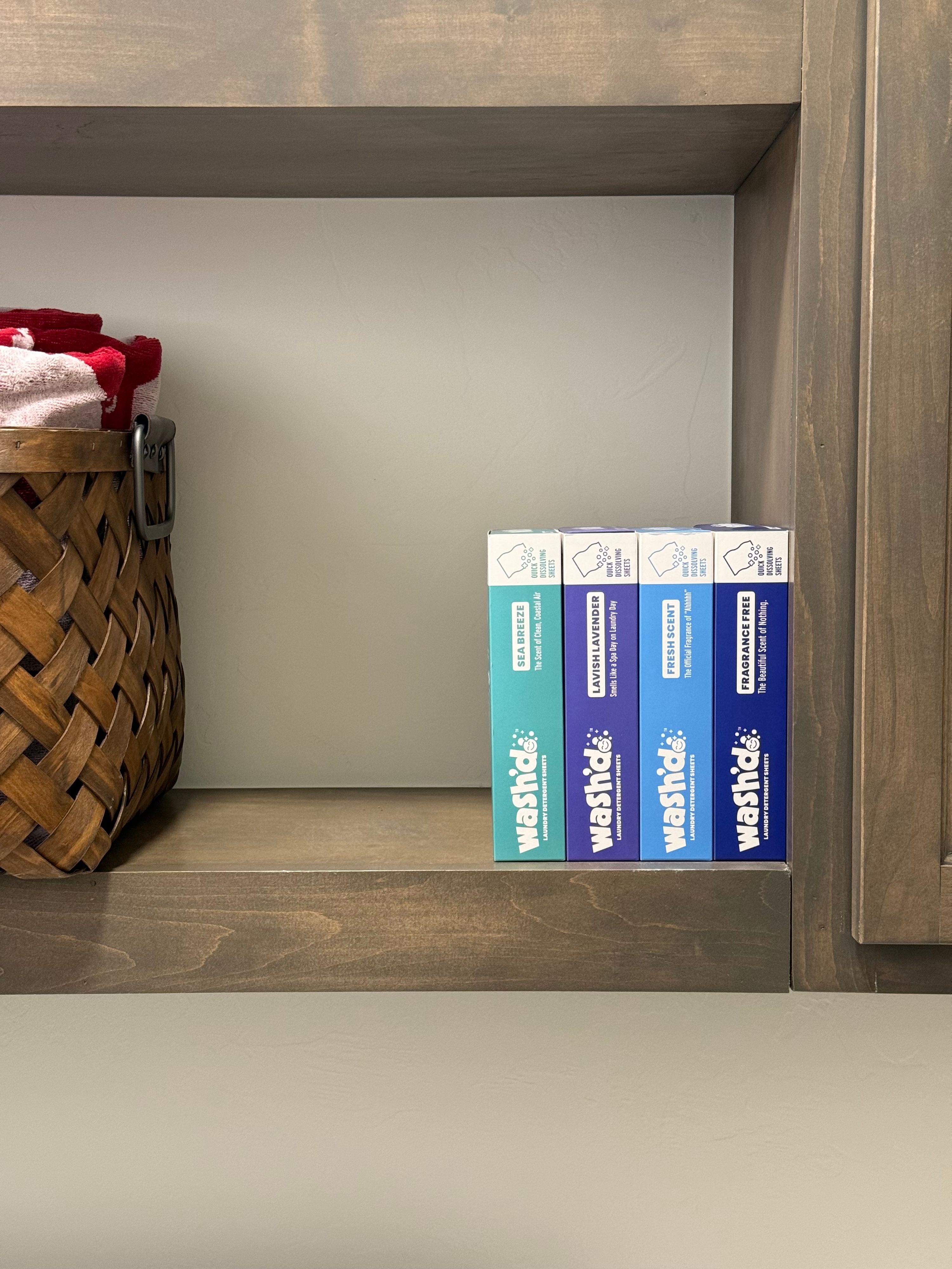Wash'd detergent sheets box — compact and convenient